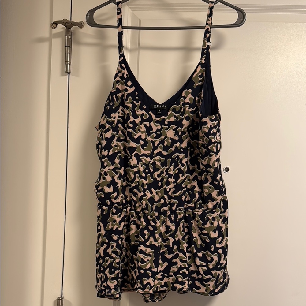 Rebels Navy and Pink Camo Tank